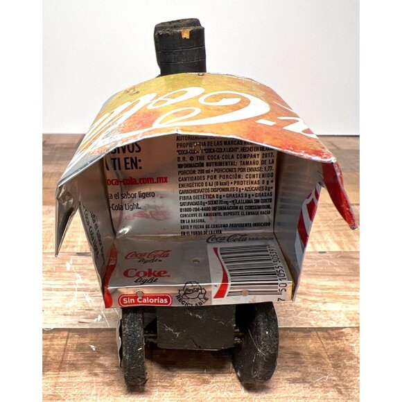 Handcrafted Coca-Cola Can Train Locomotive Model - Picture 4 of 8
